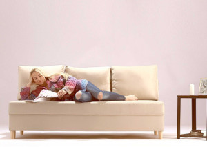 Mała Skandynawska Sofa Rozkładana Onyx