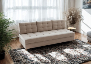 Pikowana Kanapa Rozkładana Pero Skandynawski Design