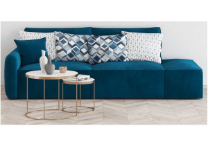 Prawa sofa Vinci 2 z funkcją spania Szew angielski