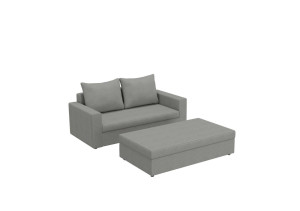 Mała SOFA ARLO 2 ST z Funkcją Spania pufa zestaw