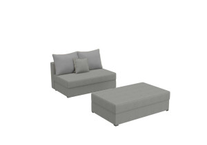 Mała SOFA PACO 2 ST z Funkcją Spania pufa zestaw