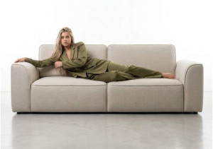 Loftowa elegancka mała sofa rozkładana Koma 2
