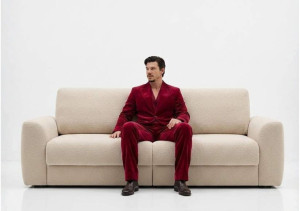 Designerska elegancka mała sofa rozkładana Palla