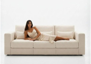 Klasyczna elegancka sofa Reality z funkcją spania