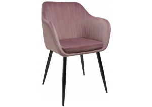 Elegancki welurowy fotel do jadalni KIPP X zieleń butelkowa