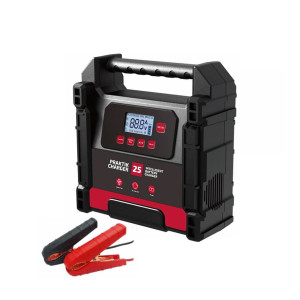 Prostownik Samochodowy Ideal Praktik Charger 25 LCD 12/24V -  WET AGM GEL MF CAL LiFePO4