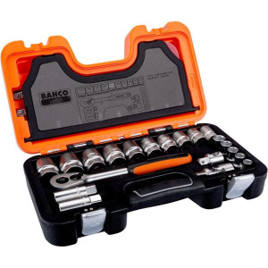 Bahco - Zestaw nasadek 1/2 ". 23 elementy w rozmiarach calowych S240AF