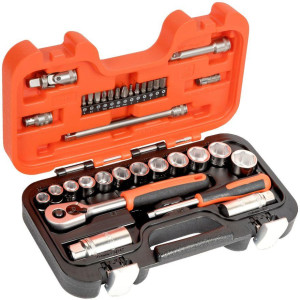 Bahco - Zestaw nasadek 1/4 " i 3/8 " 34 elementy S330