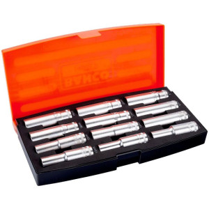 Bahco - Zestaw 12 długich nasadek 1/2 " S1612L
