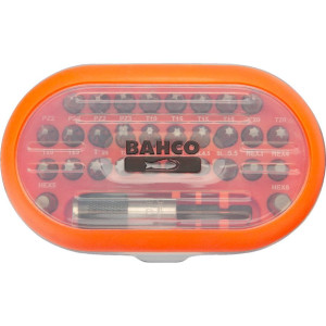 Bahco – Zestaw bitów i uchwyt Phillipsa Pozidriv TORX 31 szt. 59S/31-1