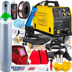 Spawarka Inwertorowa Magnum MIG 200 W - MIG MAG IGBT FLUX Zestaw #2