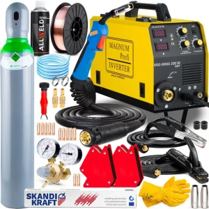 Spawarka Inwertorowa Magnum MIG 200 W - MIG MAG IGBT FLUX Zestaw #1