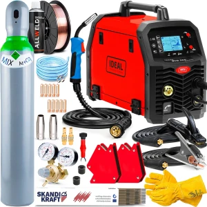 Spawarka Migomat Ideal Tecno MIG 205 LCD Synergic 4x4 v3 - Zestaw #1