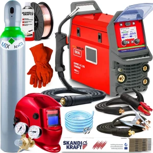 Spawarka Migomat Ideal Expert MIG 210 Synergia Pro 4 LCD - MIG MAG, TIG Lift - Zestaw #2 AK