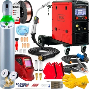 Spawarka Migomat Ideal Tecno MIG 337 Pulse Synergic LCD + Wózek - Zestaw #2
