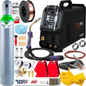 Spawarka Spartus xPro MIG 200 DUAL Pulse pakiet 4R Synergia TIG DC - Zestaw #1