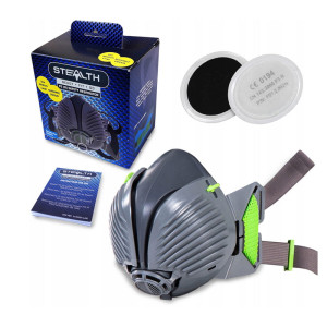 Półmaska Przeciwpyłowa Spawalnicza STEALTH P3 z Filtrem węglowym Rozm. S/M