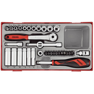 Zestaw kluczy nasadowych z chwytem 1/4 " Tengtools TT1435 03490109