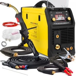 Spawarka Magnum THF MIG 202 P AC/DC Synergia MMA LCD IGBT 4w1 PFC
