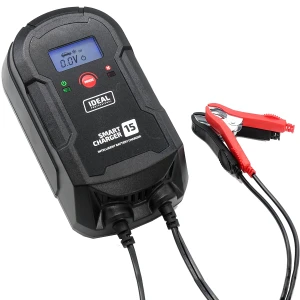 Prostownik Samochodowy Ideal SMART CHARGER 15 LCD 12/24V - WET GEL MF AGM EFB