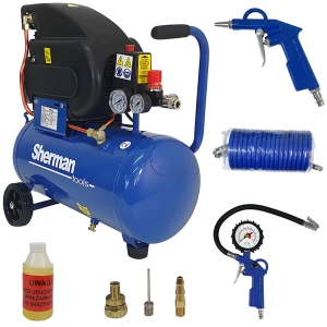 Sprężarka Tłokowa Sherman AC2420 24l 8 bar 230V - Kompresor Olejowy