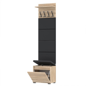 Garderoba 50x30D1-4PAN szafka na buty wieszak panele Dąb Sonoma