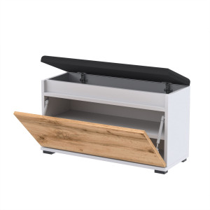 Szafka na buty VB100x30D S1 siedzisko schowek 100cm BIAŁY WOTAN