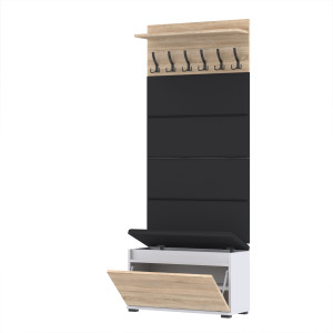 Garderoba VB100x30WP100PAN4 D1N1 BIAŁY SONOMA