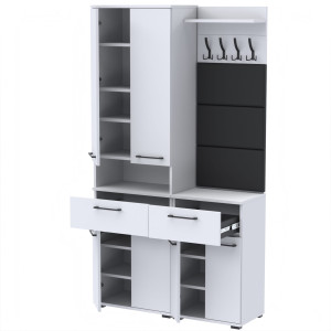 Garderoba 110x36D2N1 SUPRA60 TRES50 3PAN-WP50 BIAŁY