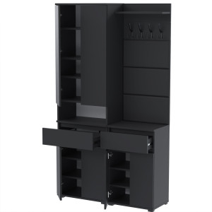 Garderoba 110x36D1N1 SUPRA60 TRES50 3PAN-WP50 CZARNY