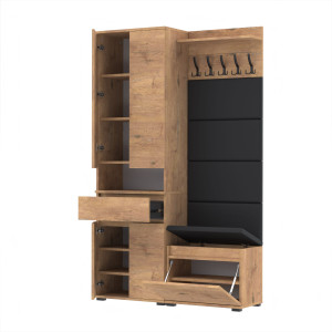 Garderoba 120x36cm SUPRA 60-VB 60-4PAN-WP60 D1N1 Dąb Lancelot