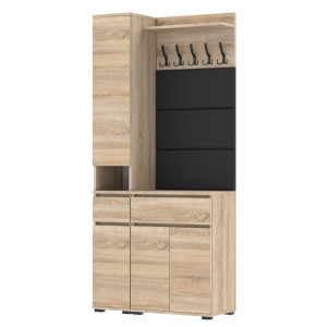 Garderoba 90x36D1N1 Supra30Tres60 3PAN WP60 SONOMA