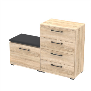 Zestaw 100x36 D2N1 Altus szafka na buty z siedziskiem SONOMA