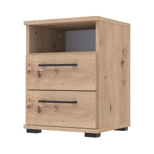 Szafka nocna NOX-D2 40×36×54 cm ze schowkiem i szufladami D2N1 KASZMIR