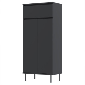 Komoda Bones 60x30D1N3 CZARNY