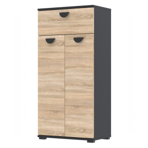 Komoda Bones 50x30D4N1 CZARNY SONOMA