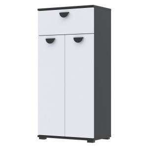 Komoda Bones 50x36D4N1 CZARNY BIAŁY