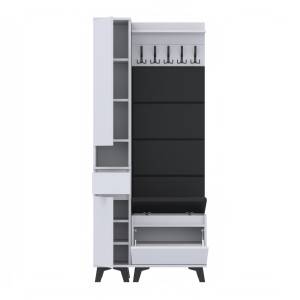 Garderoba 90x36D1N2 SUPRA30 VB-4PAN-WP60 BIAŁY