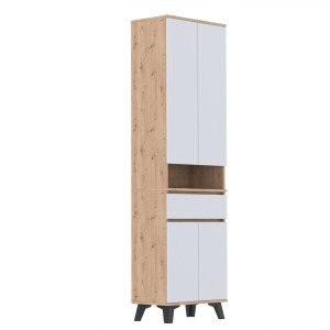 Szafka 60x36D1N2 komoda wysoka Supra T2 ARTISAN BIAŁY