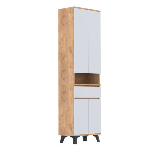 Szafka 60x36D1N2 komoda wysoka Supra T2 LANCELOT BIAŁY