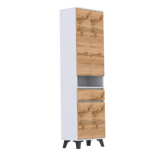 Szafka 60x36D1N2 komoda wysoka Supra T2 BIAŁY WOTAN