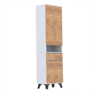 Szafka 60x36D1N2 komoda wysoka Supra T2 BIAŁY LANCELOT