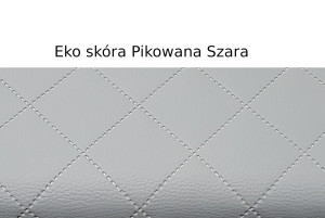 Tkanina tapicerowana Eko skóra pikowana EP1 PIK SZARY