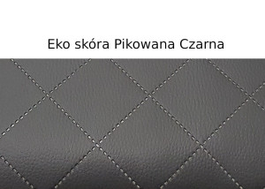 Tkanina tapicerowana Eko skóra pikowana EP2 PIK CZARNY