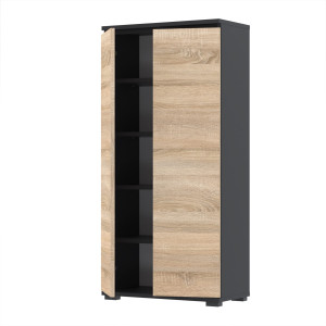 Komoda szafka NEX 50x30 sypialnia salon przedpokój D1N1 CZARNY SONOMA