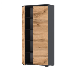 Komoda szafka NEX 50x30 sypialnia salon przedpokój D1N1 CZARNY WOTAN