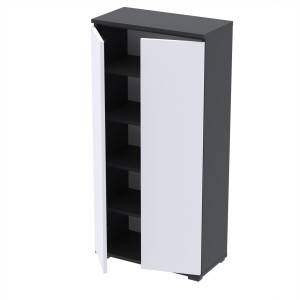 Komoda szafka NEX 60x30 sypialnia salon przedpokój D1N1 CZARNY BIAŁY