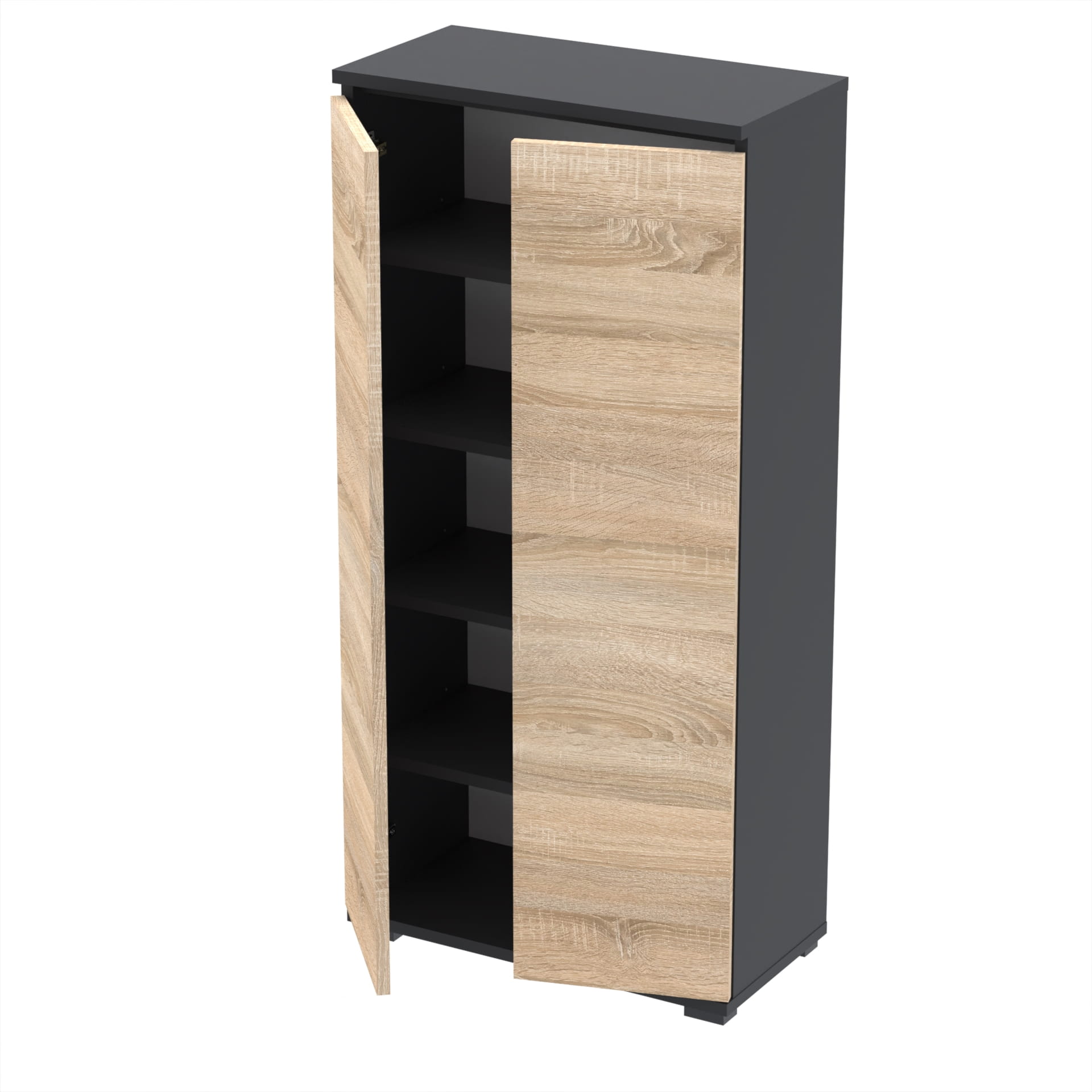 Komoda szafka NEX 60x30 sypialnia salon przedpokój D1N1 CZARNY SONOMA