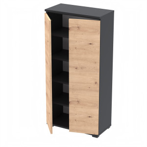 Komoda szafka NEX 60x36 sypialnia salon przedpokój D1N1 CZARNY ARTISAN