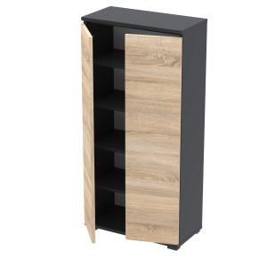 Komoda szafka NEX 60x36 sypialnia salon przedpokój D1N1 CZARNY SONOMA
